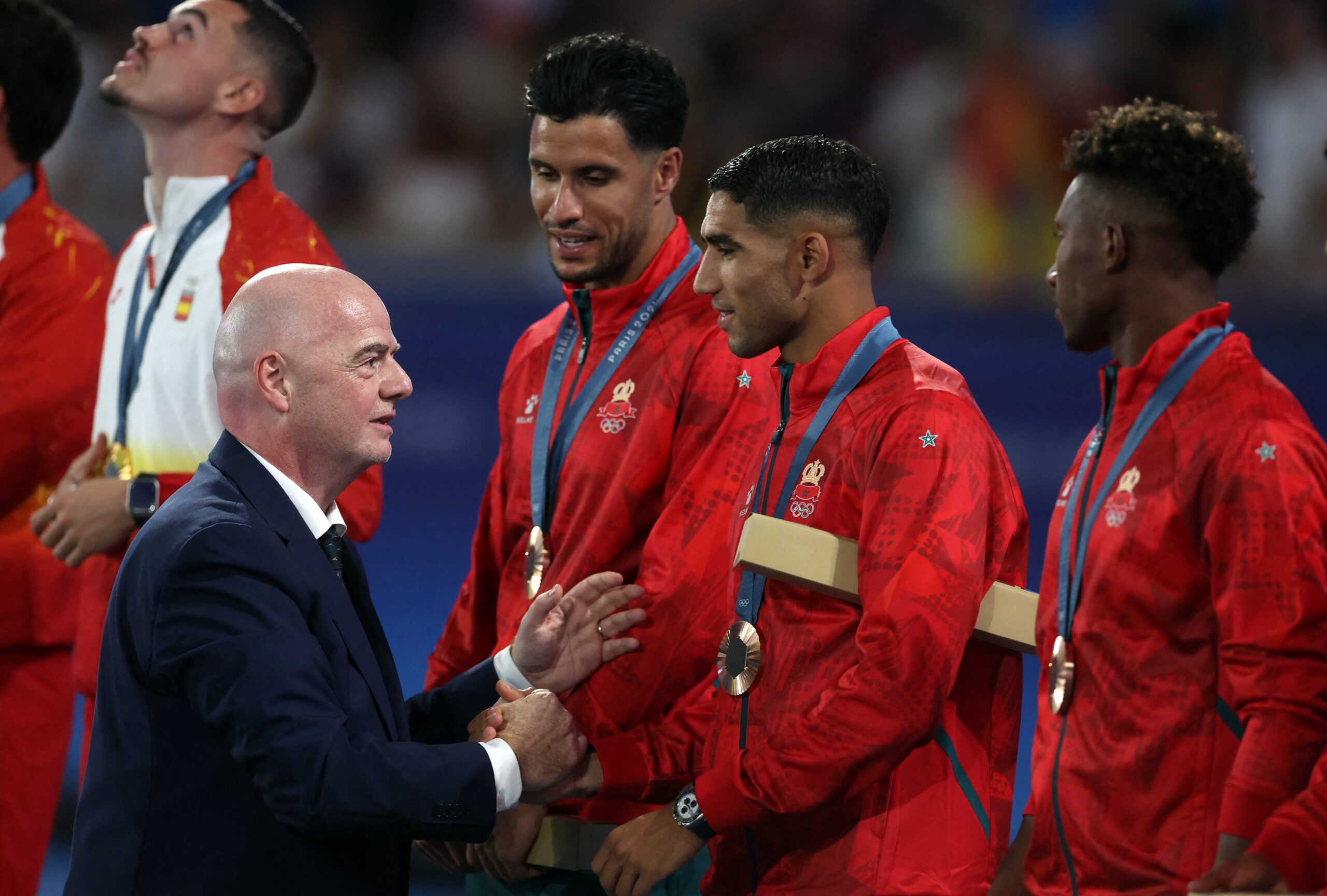 الاتحاد الإفريقي لكرة القدم يشيد بتتويج المنتخب الوطني بالميدالية البرونزية بالألعاب الأولمبية باريس 2024